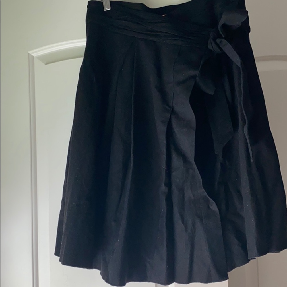Black wrap skirt